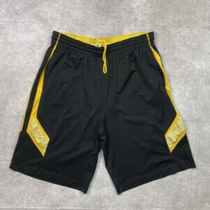 Nike Kobe Shorts Men's L Black Yellow Kobe Bryant Basketball Gym Woven Shorts